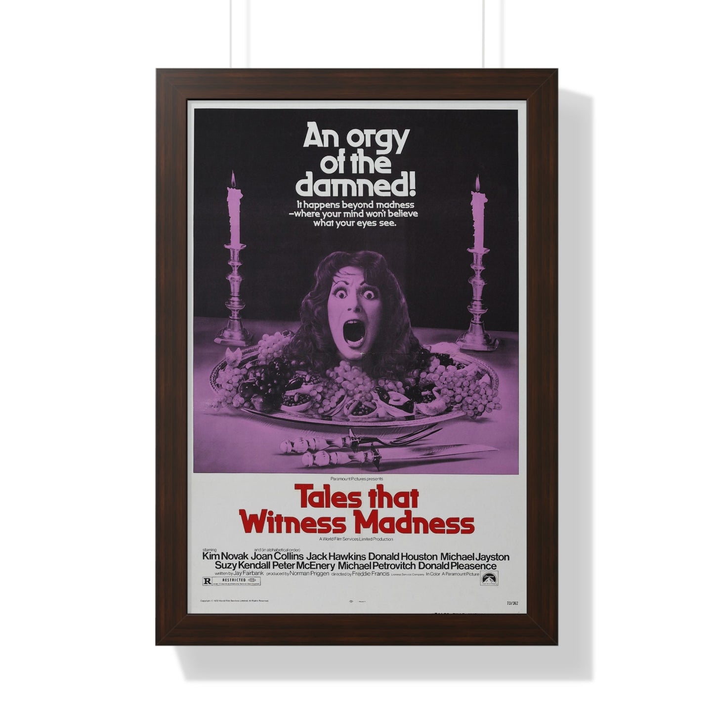 TALES THAT WITNESSED MADNESS 1973 - Framed Movie Poster-16″ x 24″-The Sticker Space