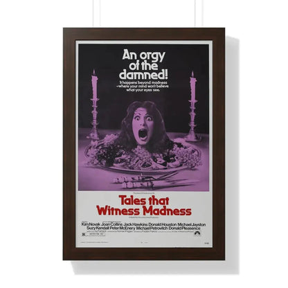 TALES THAT WITNESSED MADNESS 1973 - Framed Movie Poster 16″ x 24″ Walnut - The Sticker Space