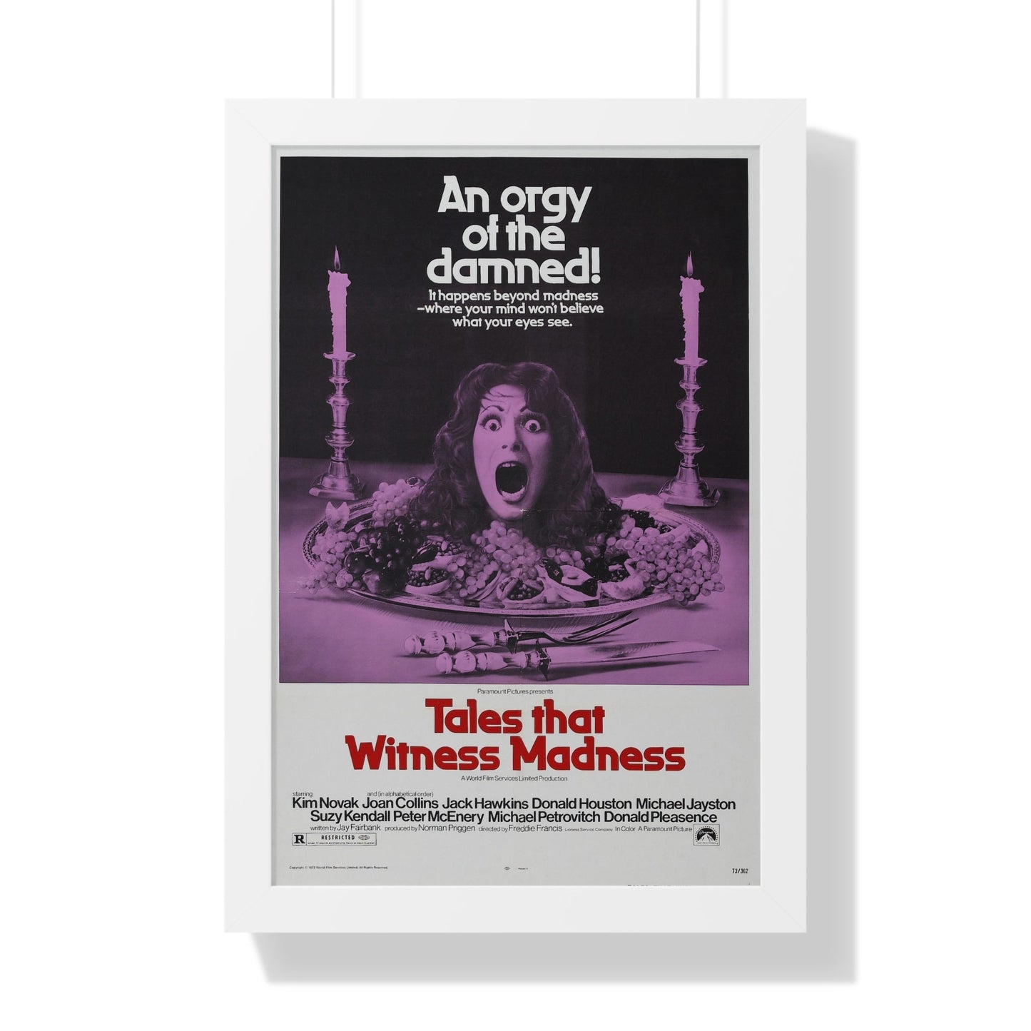 TALES THAT WITNESSED MADNESS 1973 - Framed Movie Poster-16″ x 24″-The Sticker Space