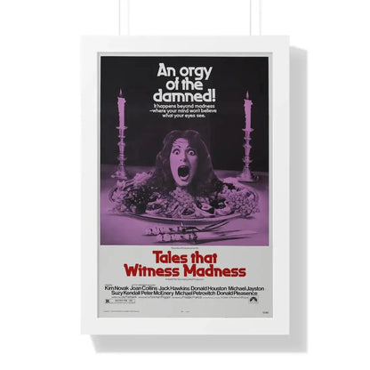 TALES THAT WITNESSED MADNESS 1973 - Framed Movie Poster 16″ x 24″ White - The Sticker Space