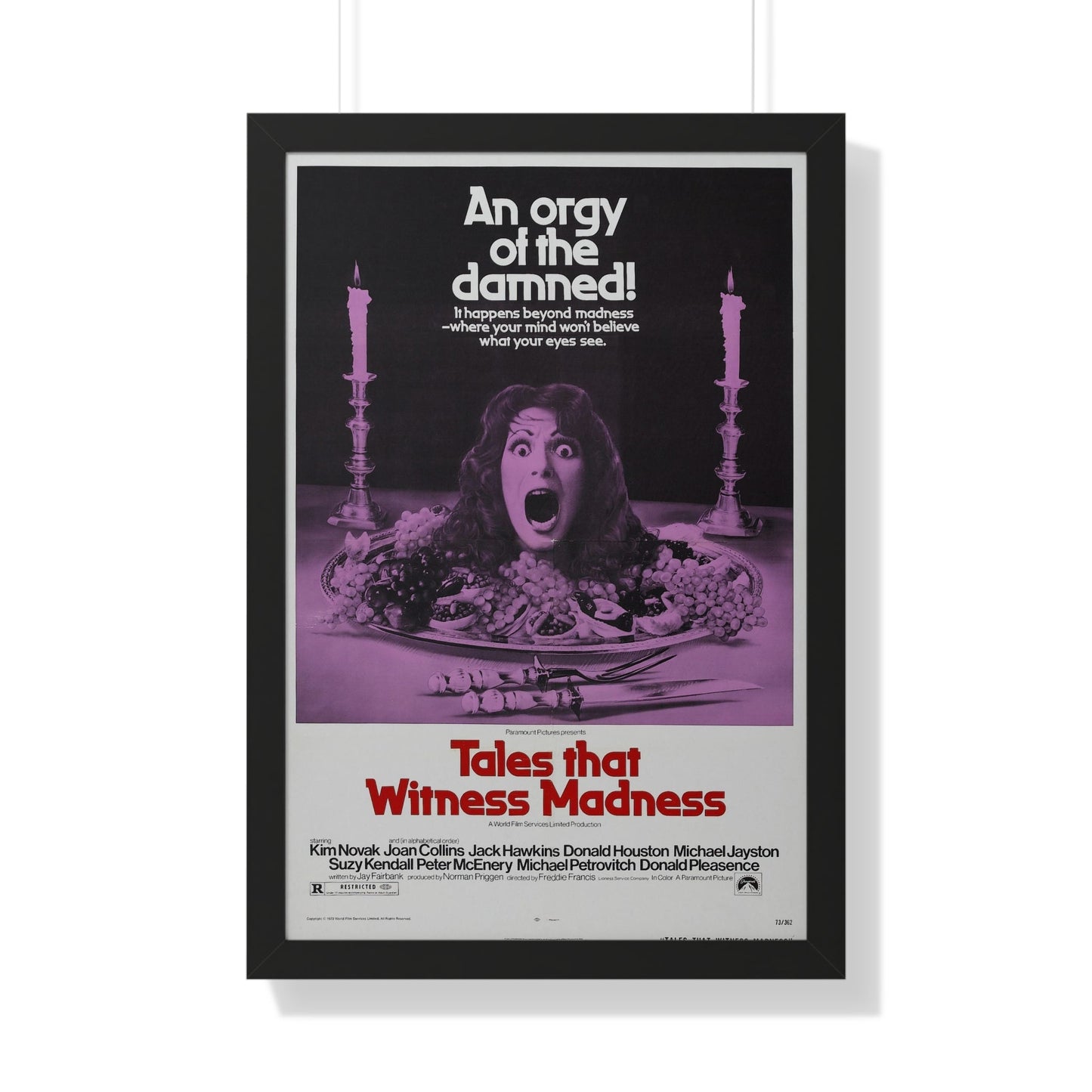 TALES THAT WITNESSED MADNESS 1973 - Framed Movie Poster-20" x 30"-The Sticker Space