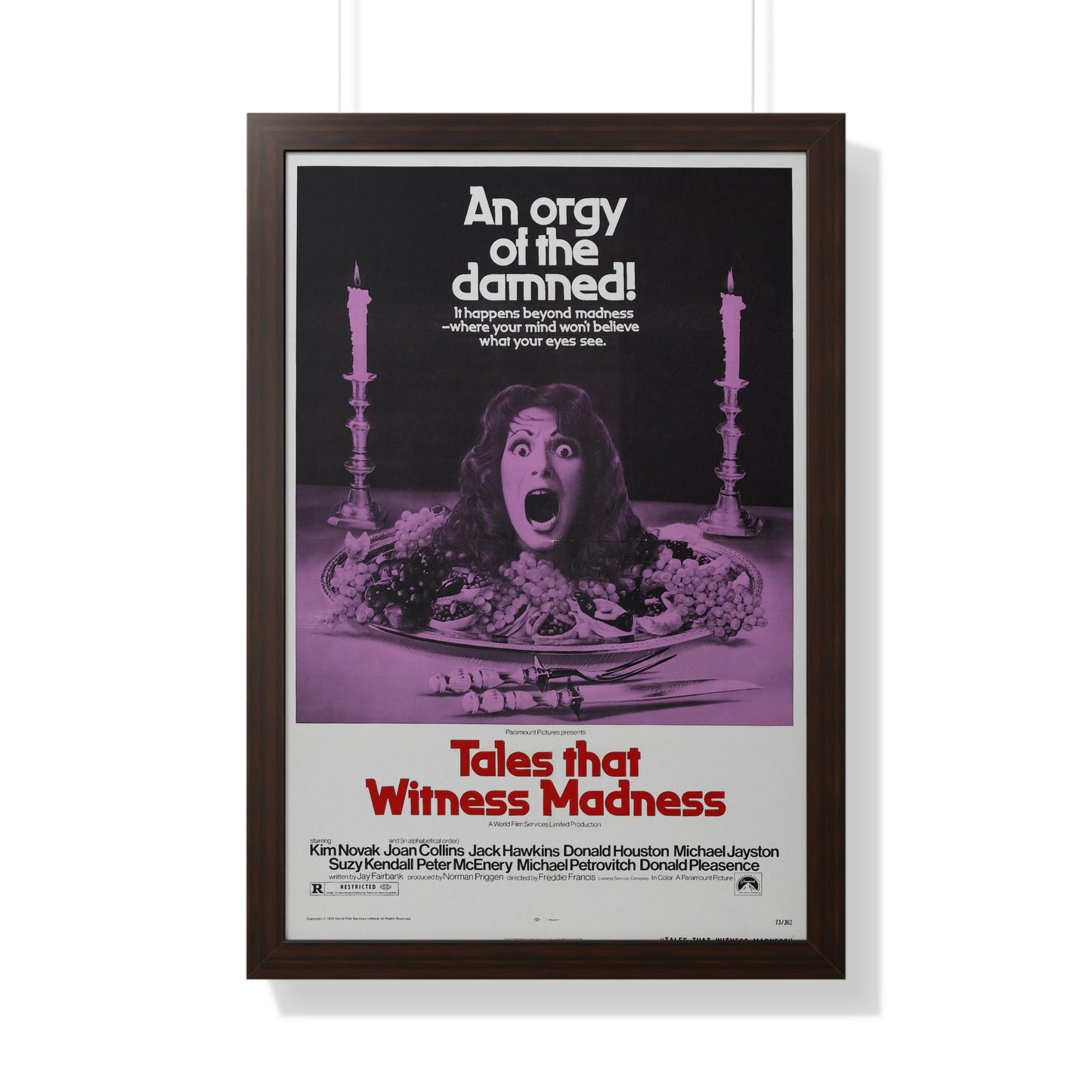 TALES THAT WITNESSED MADNESS 1973 - Framed Movie Poster-20" x 30"-The Sticker Space