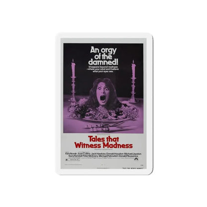 TALES THAT WITNESSED MADNESS 1973 Movie Poster - Refrigerator Magnet 4 Inch Die-Cut - The Sticker Space