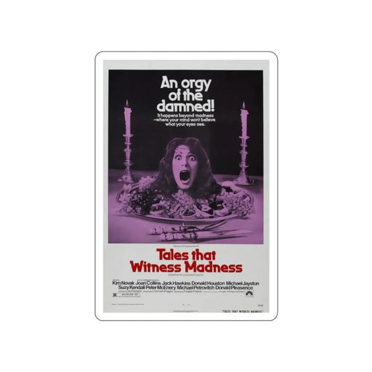 TALES THAT WITNESSED MADNESS 1973 Movie Poster STICKER Vinyl Die-Cut Decal 2 Inch - The Sticker Space