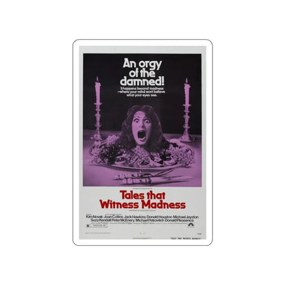 TALES THAT WITNESSED MADNESS 1973 Movie Poster STICKER Vinyl Die-Cut Decal 3 Inch - The Sticker Space