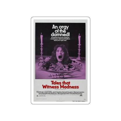 TALES THAT WITNESSED MADNESS 1973 Movie Poster STICKER Vinyl Die-Cut Decal 4 Inch - The Sticker Space