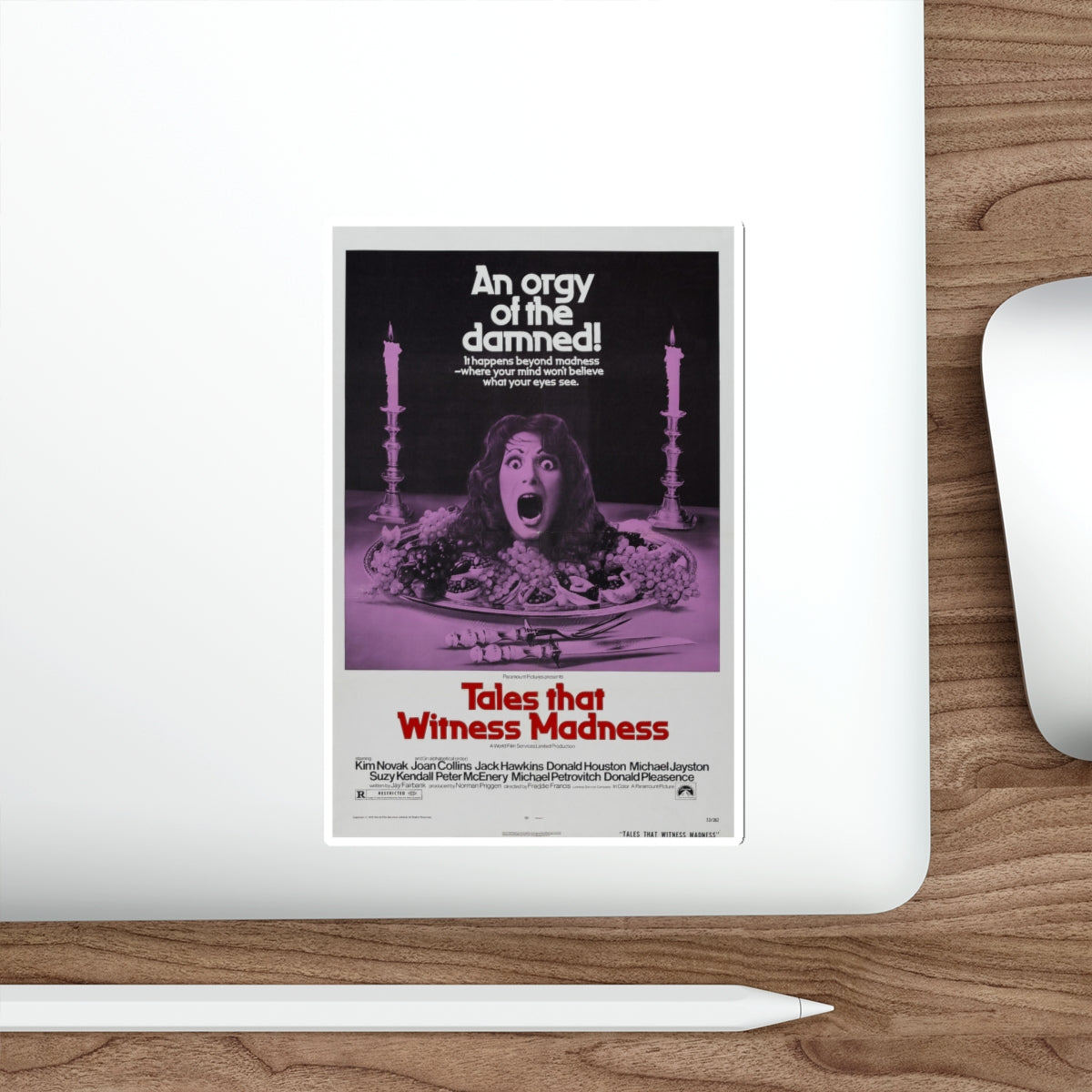 TALES THAT WITNESSED MADNESS 1973 Movie Poster STICKER Vinyl Die-Cut Decal-The Sticker Space