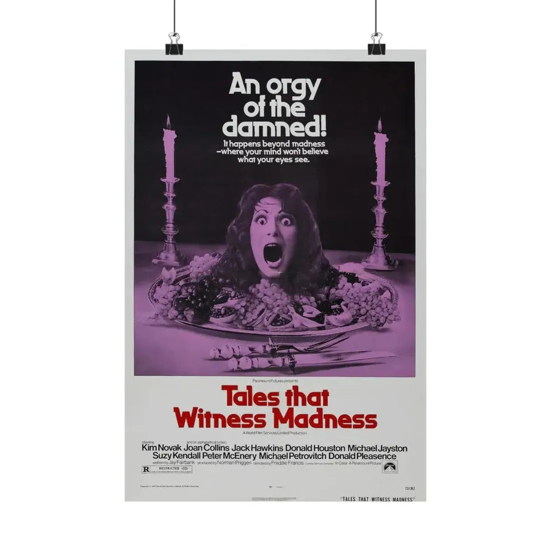 TALES THAT WITNESSED MADNESS 1973 - Paper Movie Poster 12″ x 18″ Matte - The Sticker Space