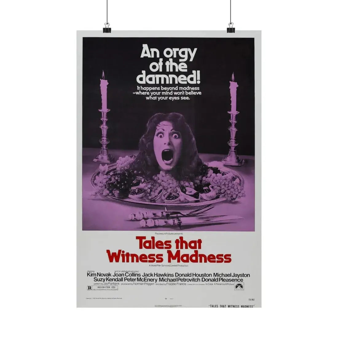 TALES THAT WITNESSED MADNESS 1973 - Paper Movie Poster 16″ x 24″ Matte - The Sticker Space