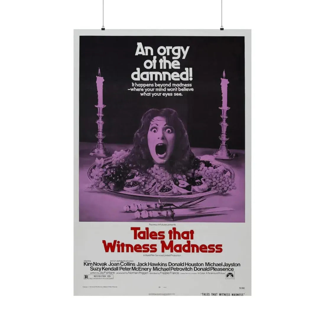 TALES THAT WITNESSED MADNESS 1973 - Paper Movie Poster 36" x 54" Matte - The Sticker Space
