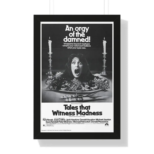 TALES THAT WITNESSED MADNESS (3) 1973 - Framed Movie Poster 16″ x 24″ Black - The Sticker Space