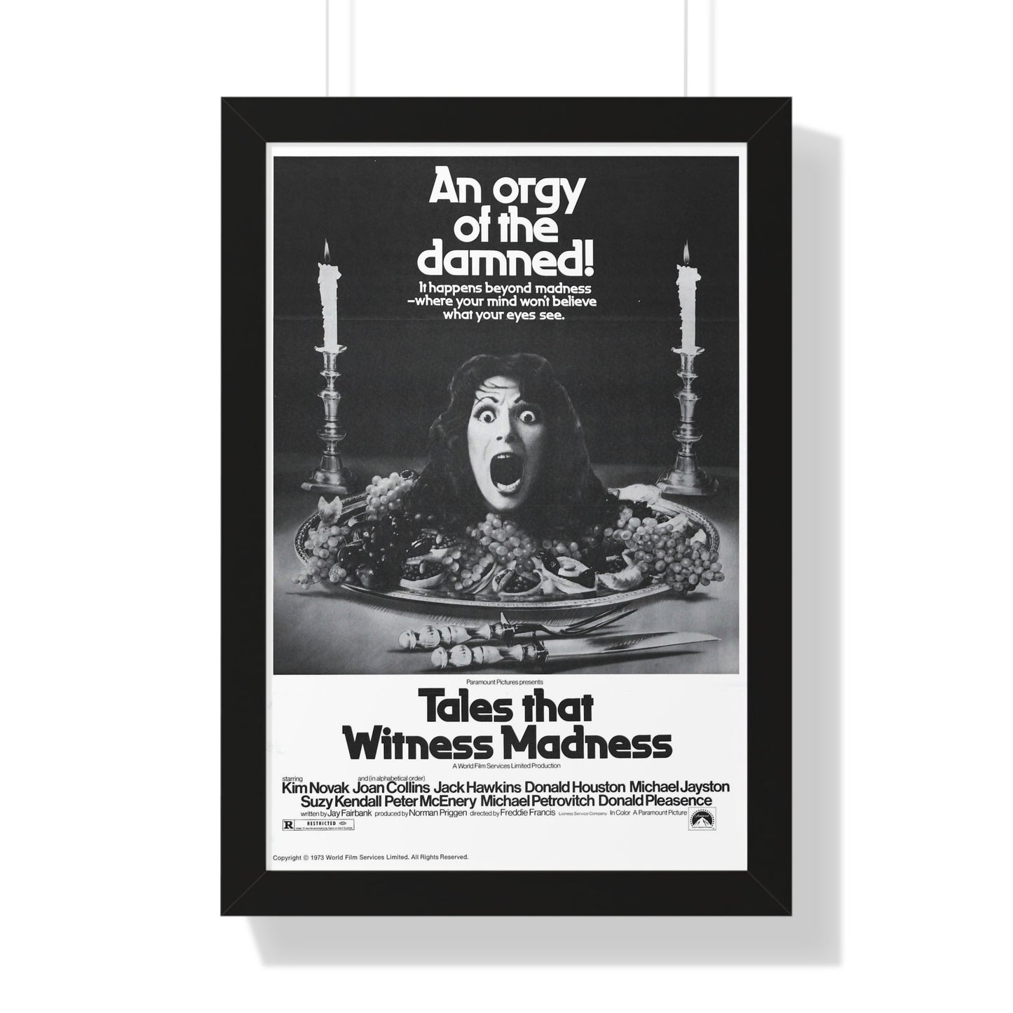 TALES THAT WITNESSED MADNESS (3) 1973 - Framed Movie Poster-16″ x 24″-The Sticker Space