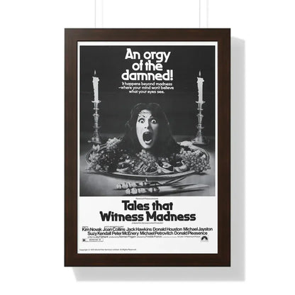 TALES THAT WITNESSED MADNESS (3) 1973 - Framed Movie Poster 16″ x 24″ Walnut - The Sticker Space