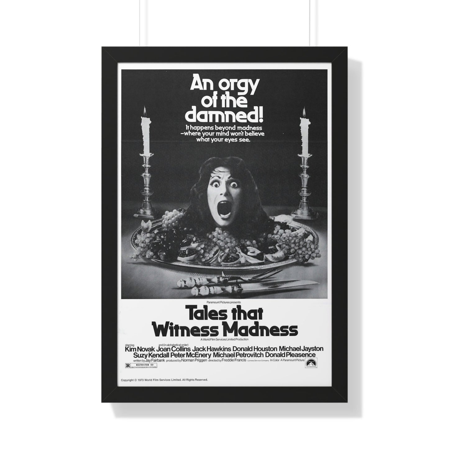 TALES THAT WITNESSED MADNESS (3) 1973 - Framed Movie Poster-20" x 30"-The Sticker Space