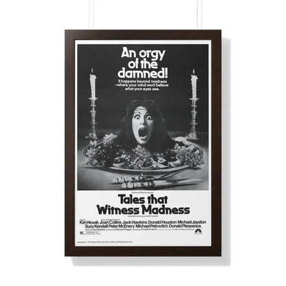 TALES THAT WITNESSED MADNESS (3) 1973 - Framed Movie Poster 20" x 30" Walnut - The Sticker Space
