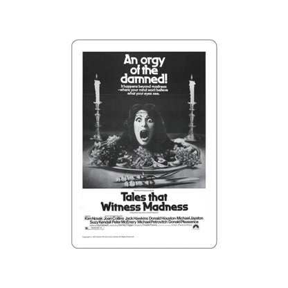 TALES THAT WITNESSED MADNESS (3) 1973 Movie Poster STICKER Vinyl Die-Cut Decal 2 Inch - The Sticker Space