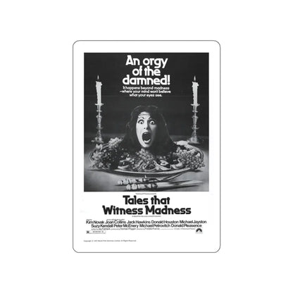 TALES THAT WITNESSED MADNESS (3) 1973 Movie Poster STICKER Vinyl Die-Cut Decal 3 Inch - The Sticker Space