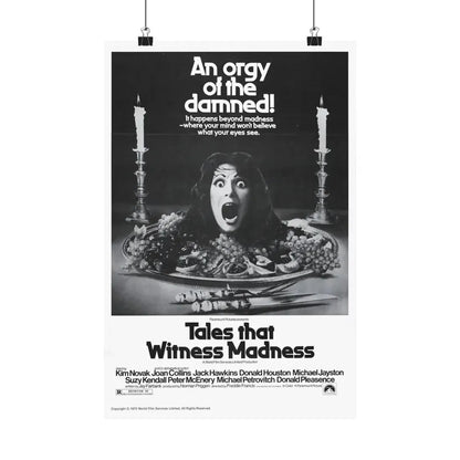TALES THAT WITNESSED MADNESS (3) 1973 - Paper Movie Poster 12″ x 18″ Matte - The Sticker Space