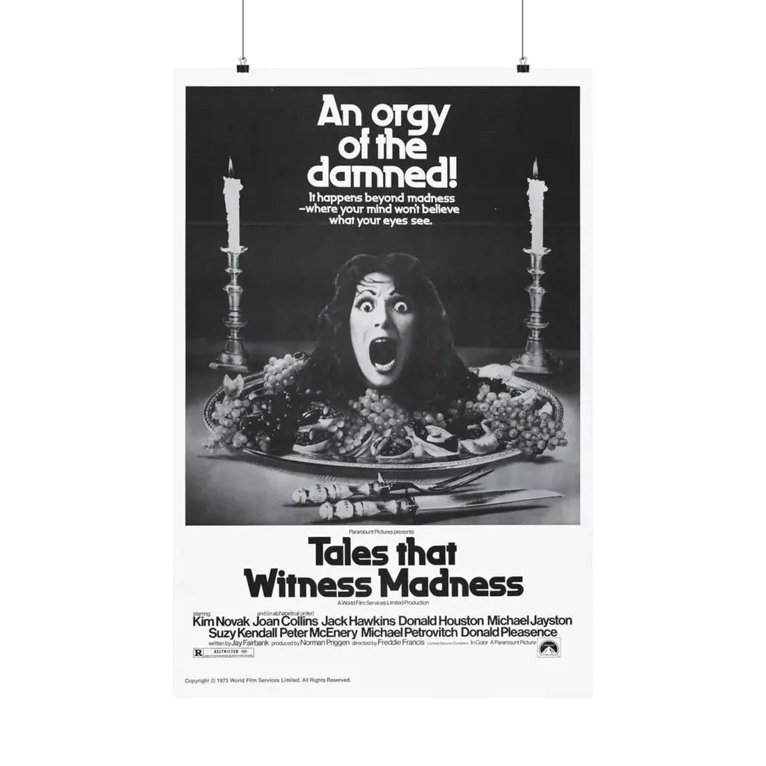 TALES THAT WITNESSED MADNESS (3) 1973 - Paper Movie Poster 24″ x 36″ Matte - The Sticker Space