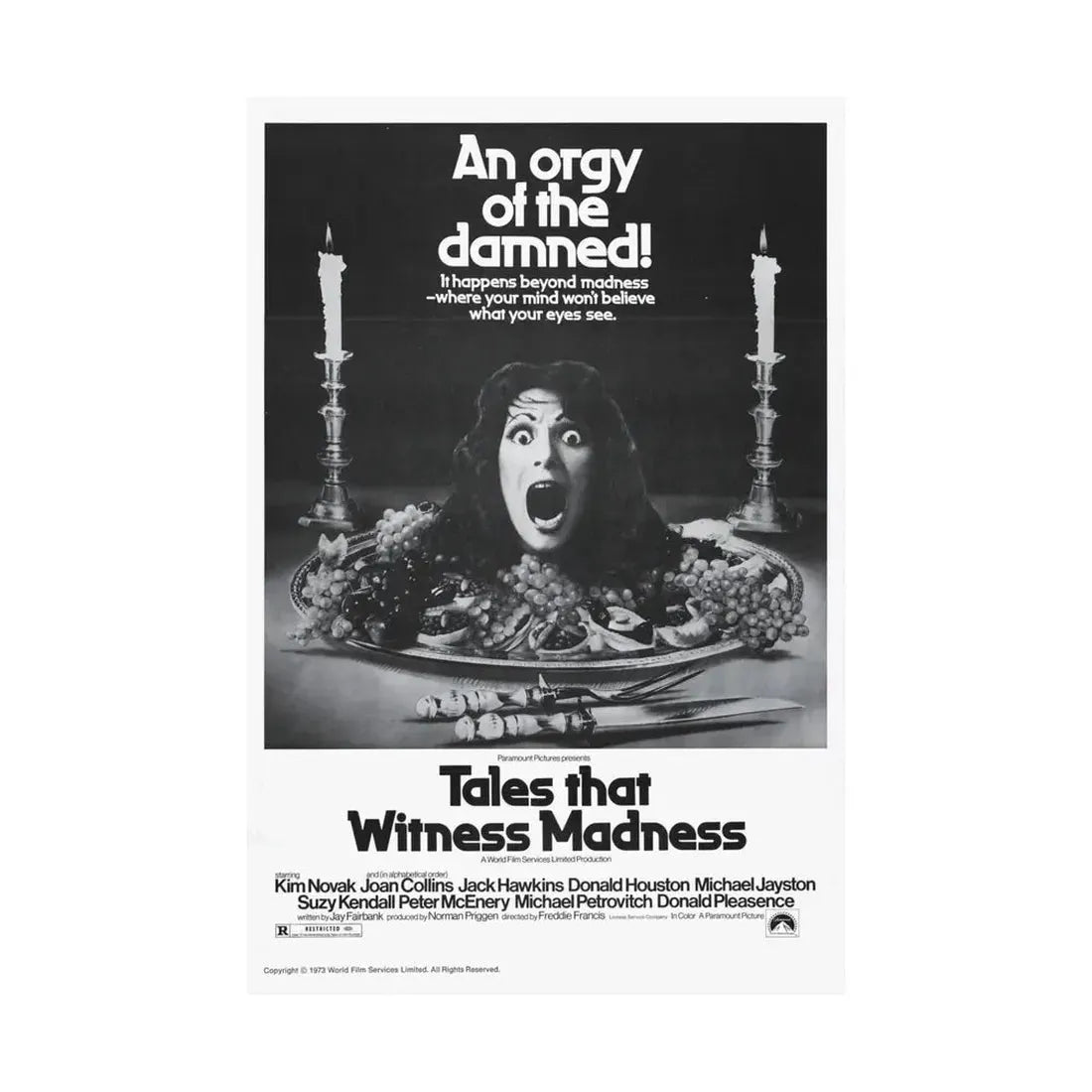TALES THAT WITNESSED MADNESS (3) 1973 - Paper Movie Poster - The Sticker Space