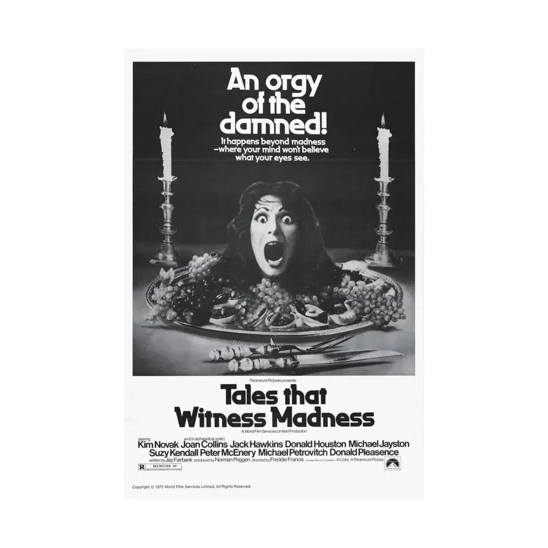 TALES THAT WITNESSED MADNESS (3) 1973 - Paper Movie Poster - The Sticker Space
