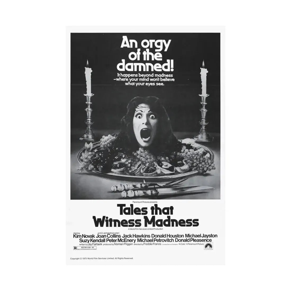 TALES THAT WITNESSED MADNESS (3) 1973 - Paper Movie Poster - The Sticker Space