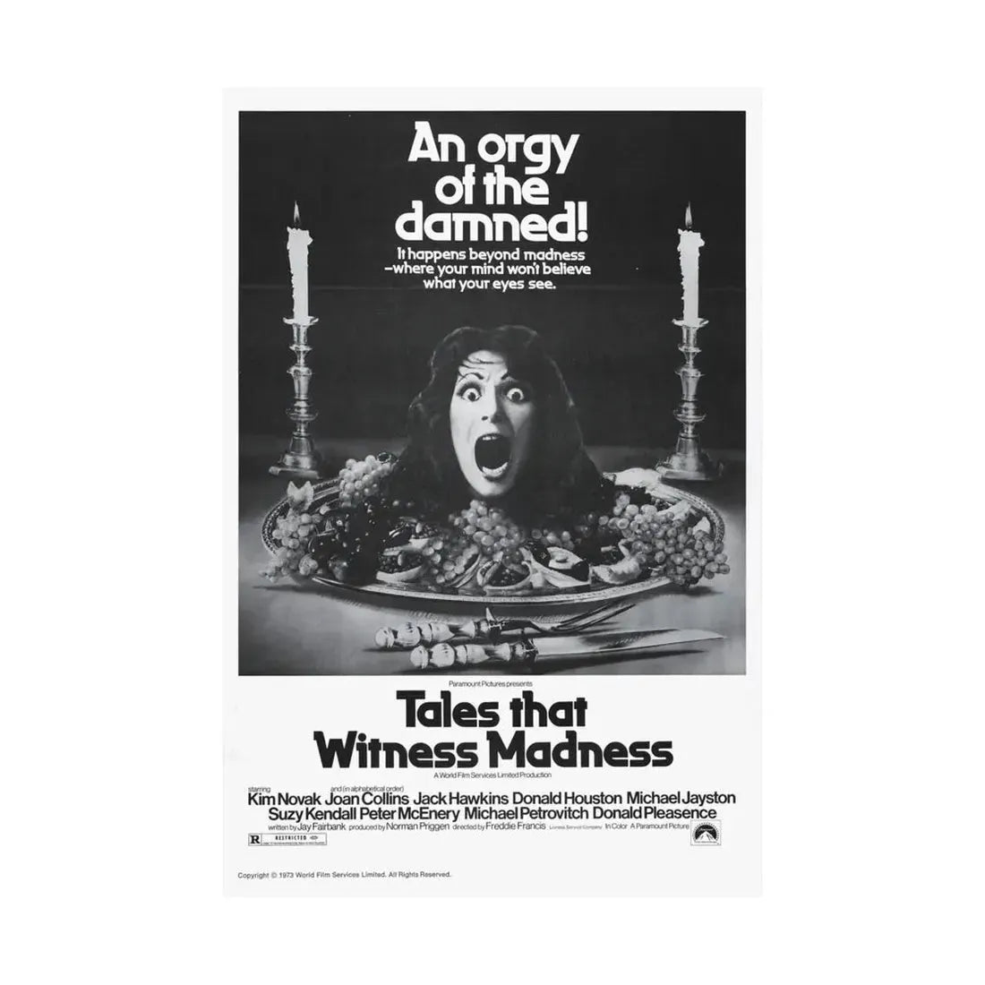TALES THAT WITNESSED MADNESS (3) 1973 - Paper Movie Poster - The Sticker Space