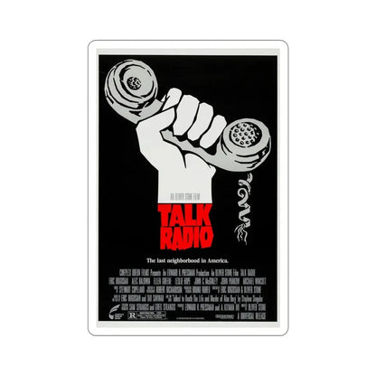 Talk Radio 1988 Movie Poster STICKER Vinyl Die-Cut Decal 6 Inch - The Sticker Space