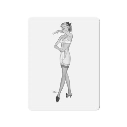 Talon advertisement, 1942 (Magazine Illustration) Refrigerator Magnet 2 Inch Die-Cut - The Sticker Space