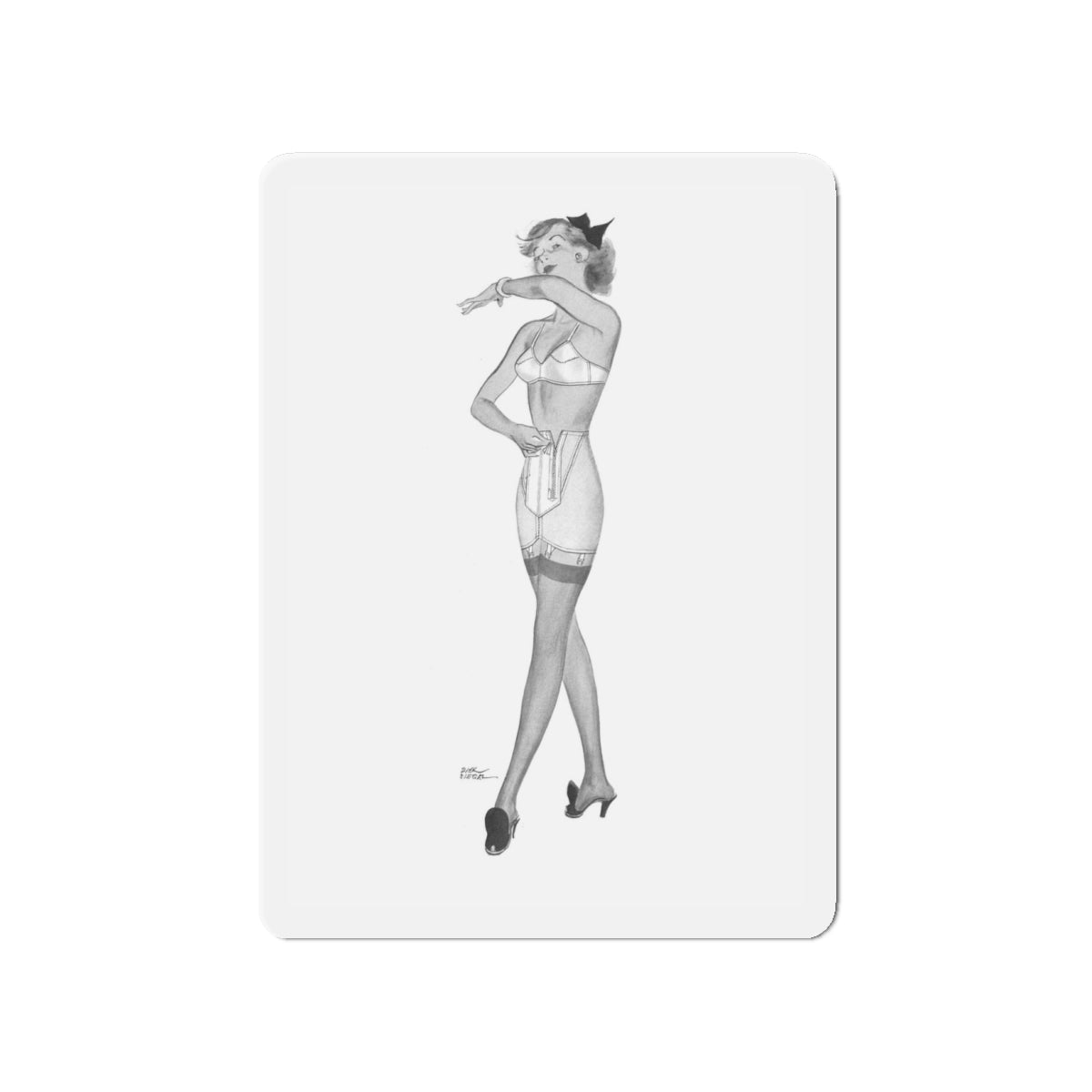 Talon advertisement, 1942 (Magazine Illustration) Refrigerator Magnet-4" x 4"-The Sticker Space