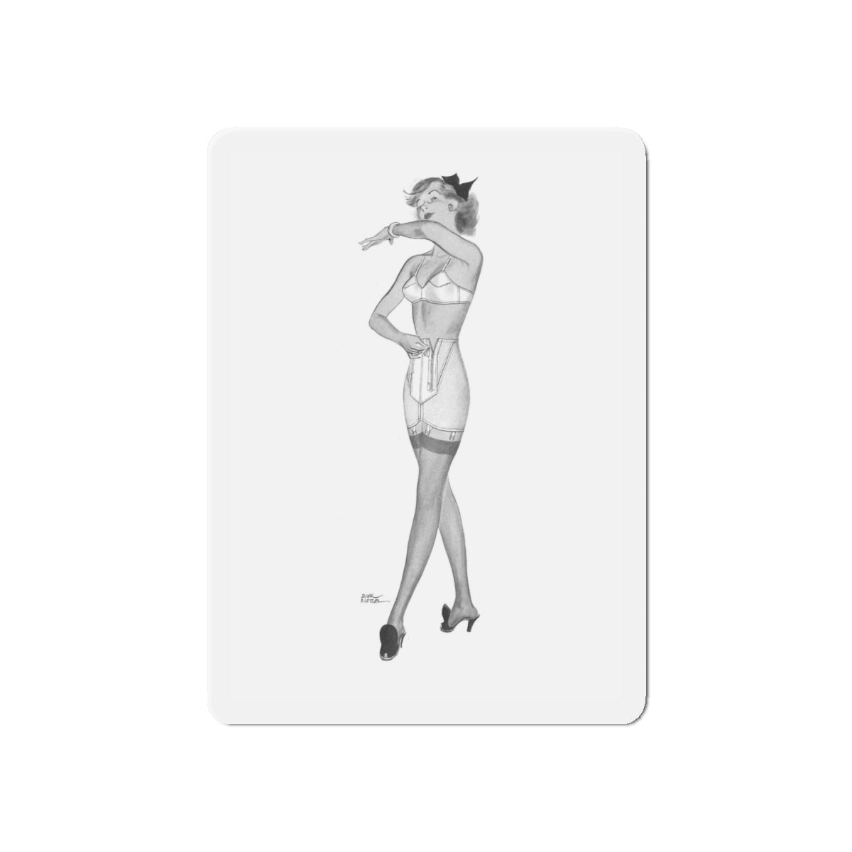 Talon advertisement, 1942 (Magazine Illustration) Refrigerator Magnet-6 Inch-The Sticker Space