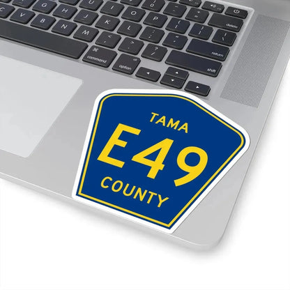 Tama County Route E49 IA (Iowa) (Road Sign) STICKER Vinyl Kiss-Cut Decal - The Sticker Space