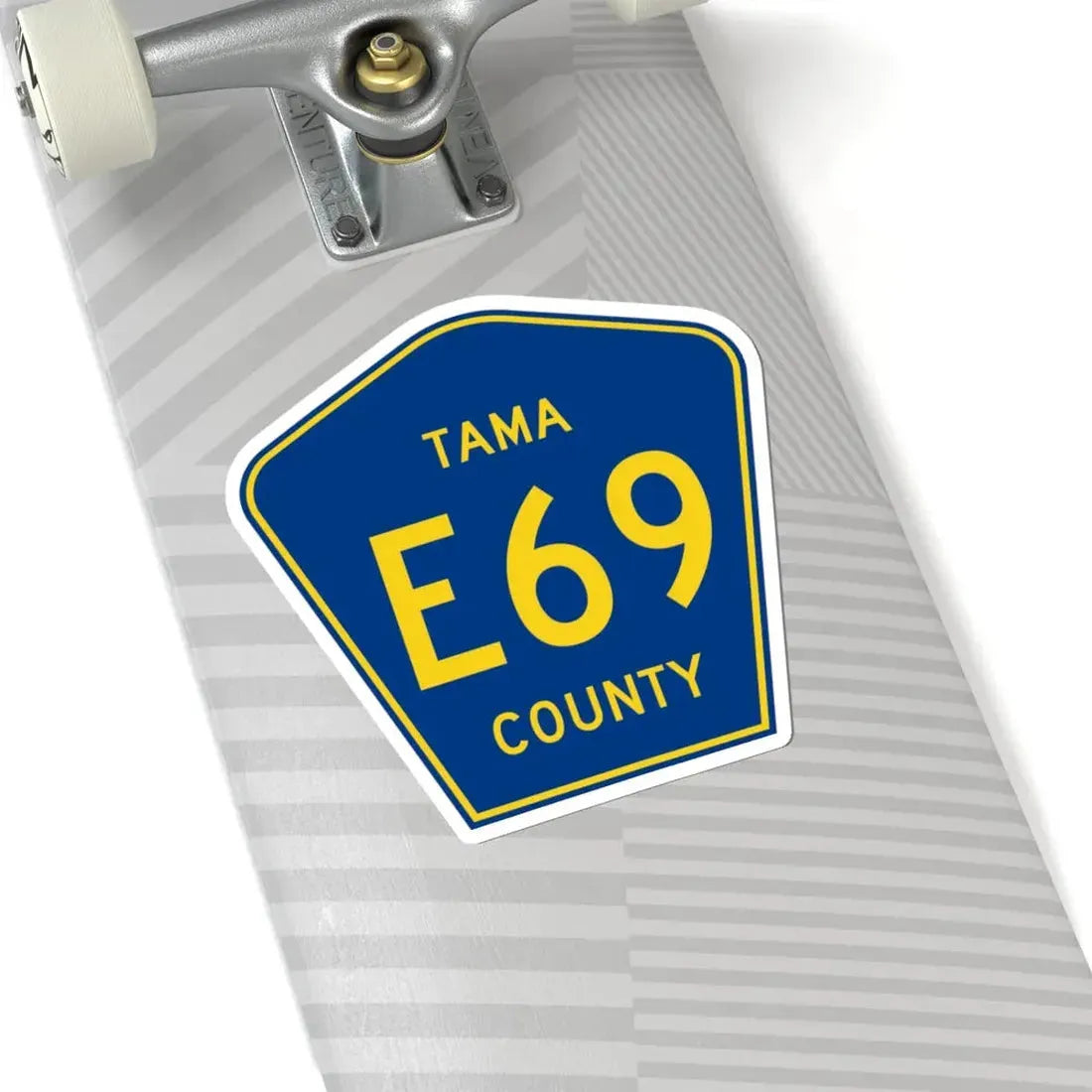 Tama County Route E69 IA (Iowa) (Road Sign) STICKER Vinyl Kiss-Cut Decal - The Sticker Space