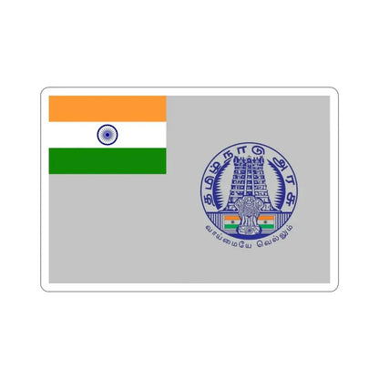 Tamil Nadu Flag (India) STICKER Vinyl Die-Cut Decal 4 Inch - The Sticker Space