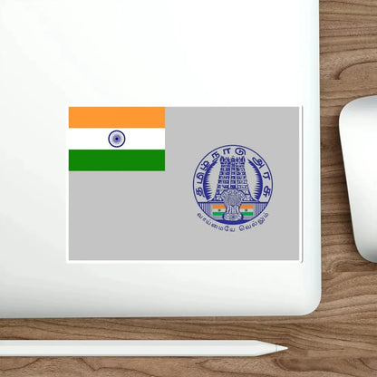 Tamil Nadu Flag (India) STICKER Vinyl Die-Cut Decal - The Sticker Space