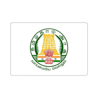 Tamil Nadu v2 Flag (India) STICKER Vinyl Die-Cut Decal 4 Inch - The Sticker Space