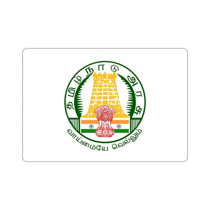 Tamil Nadu v2 Flag (India) STICKER Vinyl Die-Cut Decal 5 Inch - The Sticker Space