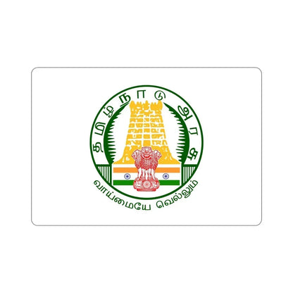 Tamil Nadu v2 Flag (India) STICKER Vinyl Die-Cut Decal 6 Inch - The Sticker Space