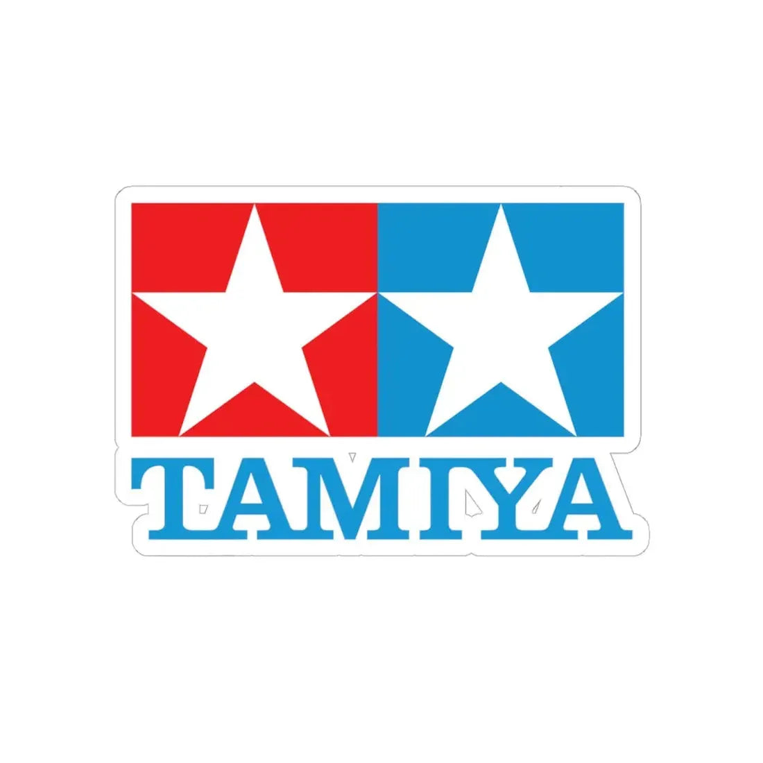 Tamiya Incorporated (Logo) STICKER Vinyl Kiss-Cut Decal 6 Inch White - The Sticker Space