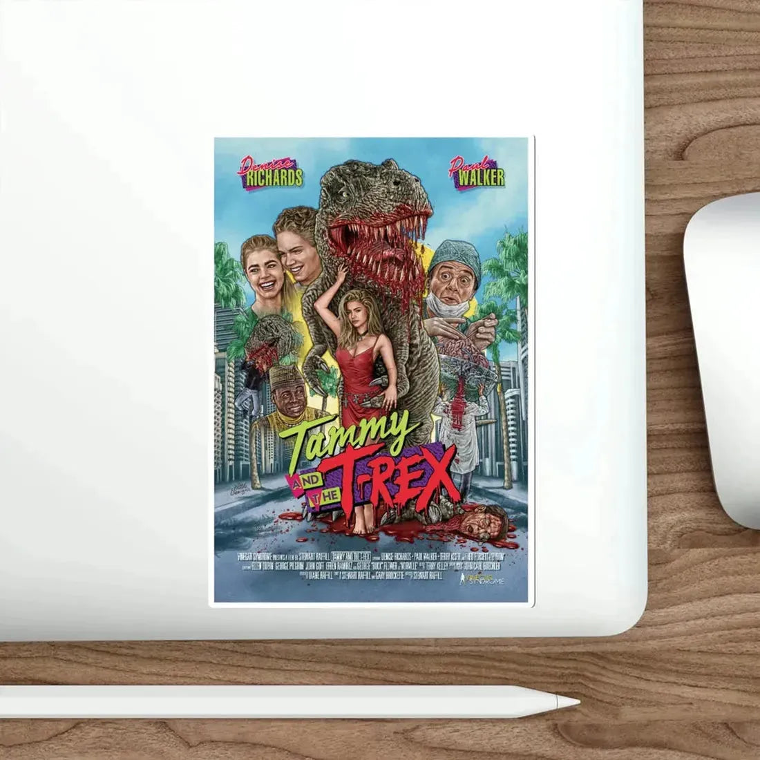 Tammy and the T Rex 1994 Movie Poster STICKER Vinyl Die-Cut Decal - The Sticker Space