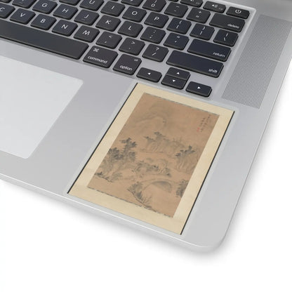 Tang Dai - Landscape after Zhang Sengyu - dated 1779 v1 - STICKER Vinyl Kiss-Cut Decal