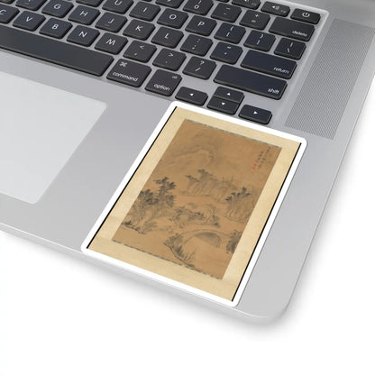 Tang Dai - Landscape after Zhang Sengyu - dated 1779 v1 - STICKER Vinyl Kiss-Cut Decal