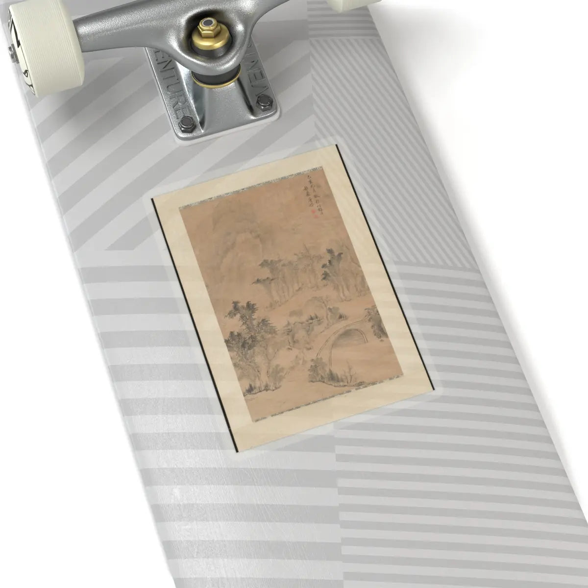 Tang Dai - Landscape after Zhang Sengyu - dated 1779 v1 - STICKER Vinyl Kiss-Cut Decal
