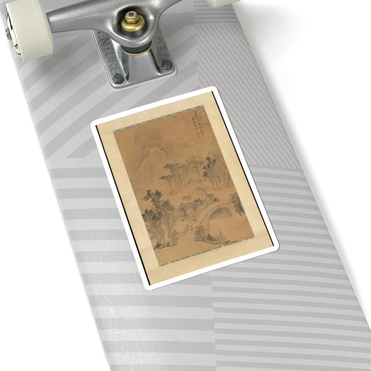 Tang Dai - Landscape after Zhang Sengyu - dated 1779 v1 - STICKER Vinyl Kiss-Cut Decal