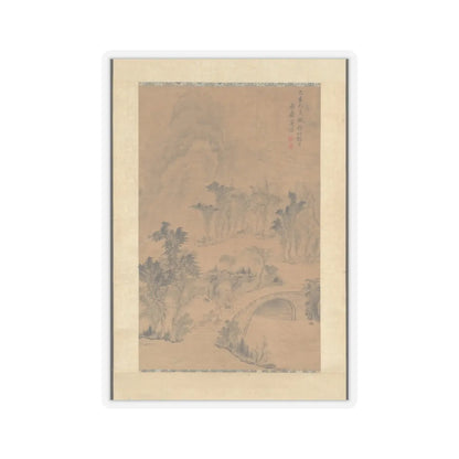Tang Dai - Landscape after Zhang Sengyu - dated 1779 v1 - STICKER Vinyl Kiss-Cut Decal