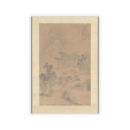 Tang Dai - Landscape after Zhang Sengyu - dated 1779 v1 - STICKER Vinyl Kiss-Cut Decal