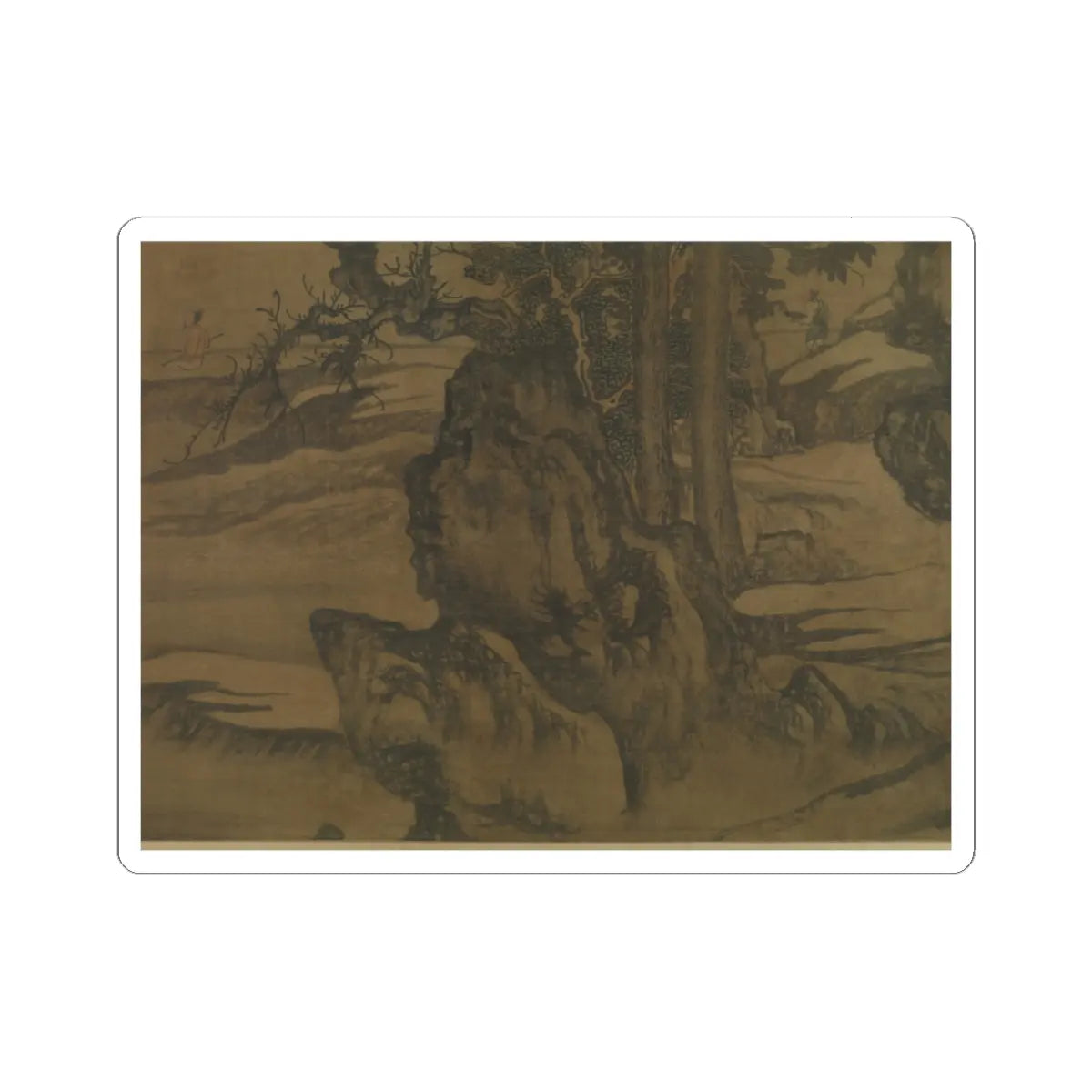 Tang Di - Landscape after a poem by Wang Wei - 1323 v4 - STICKER Vinyl Kiss-Cut Decal