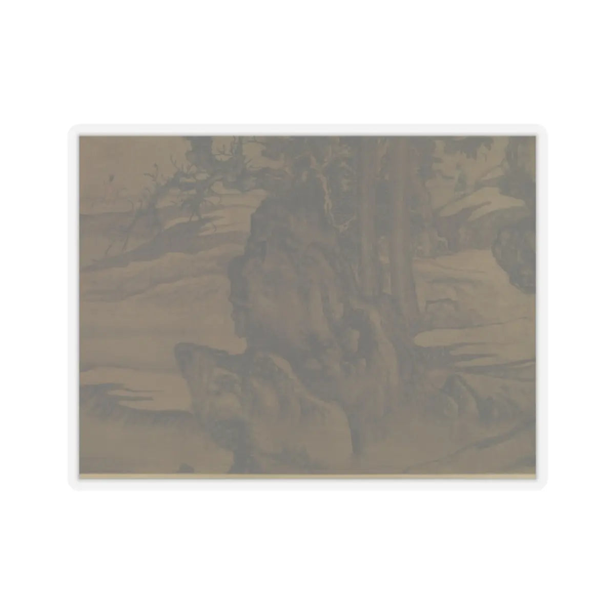 Tang Di - Landscape after a poem by Wang Wei - 1323 v4 - STICKER Vinyl Kiss-Cut Decal