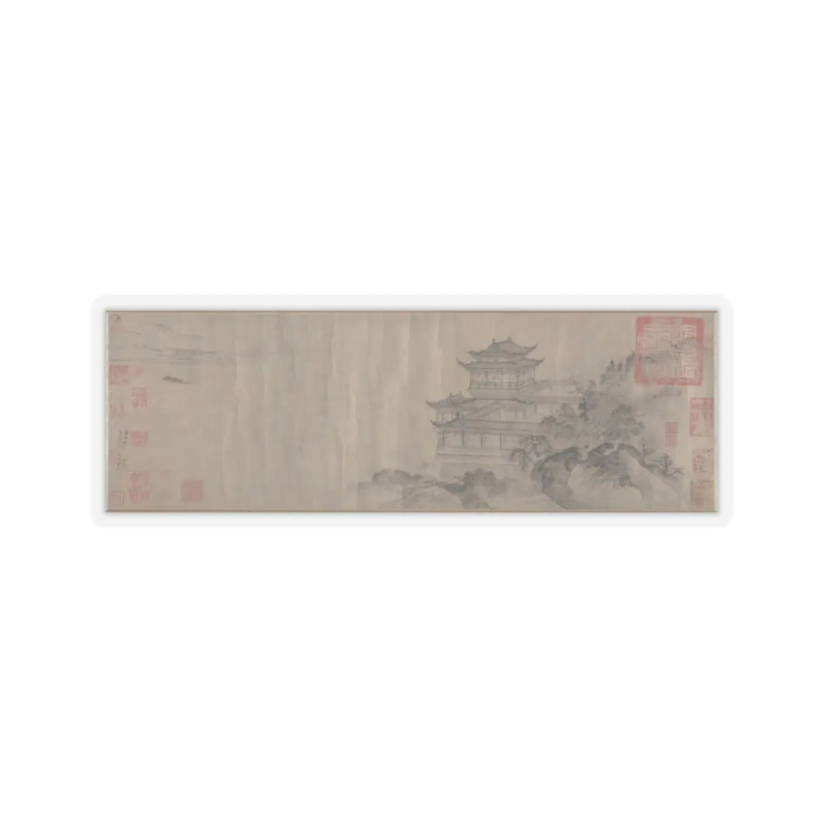 Tang Di - The Pavilion of Prince Teng - dated 1352 v12 - STICKER Vinyl Kiss-Cut Decal