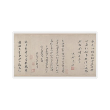 Tang Yin - Farewell at the Bridge of the Hanging Rainbow - datable to 1508 v13 - STICKER Vinyl Kiss-Cut Decal